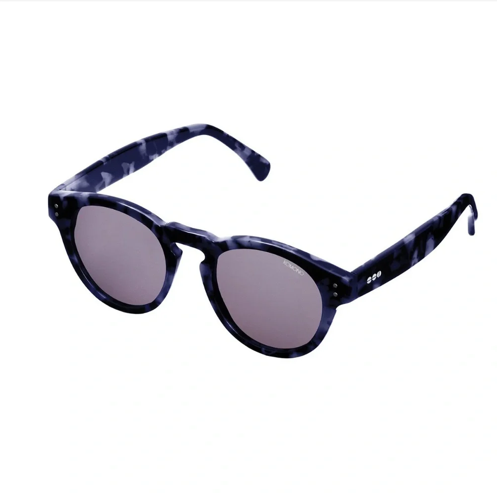 KOMONO Women’s Sunglasses NEW Round Blue Clement Indigo Demi Sunglasses